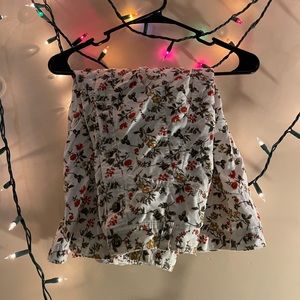 Fall floral skirt
